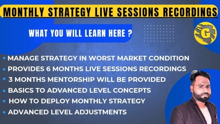 Monthly Iron Condor’s 6 Months LIVE Sessions Recordings