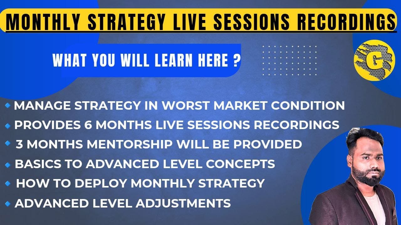 Monthly Iron Condor’s 6 Months LIVE Sessions Recordings